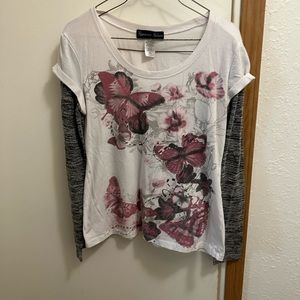 Butterfly long sleeve shirt